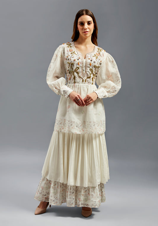 Sarah Kaftan With Hand Beaded & Bow Designs
