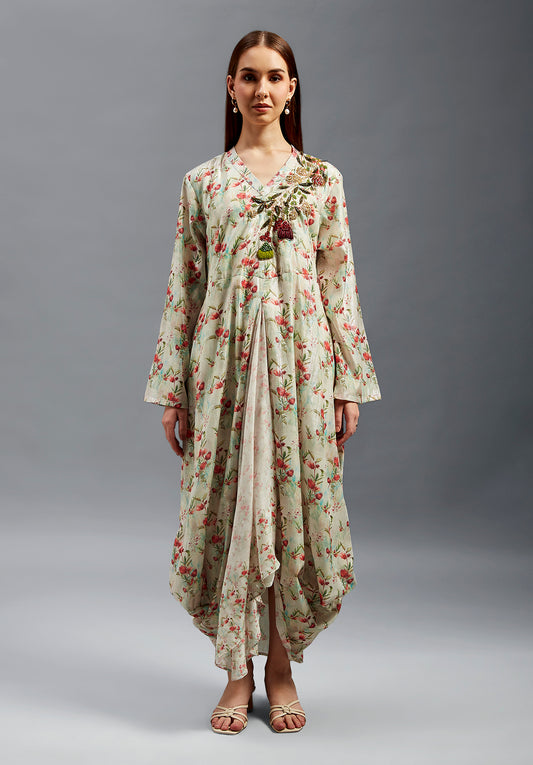 Noufa Kaftan With Hand Embroidery & Beading Details