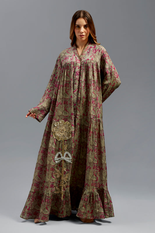 Diba Kaftan With Big Flower