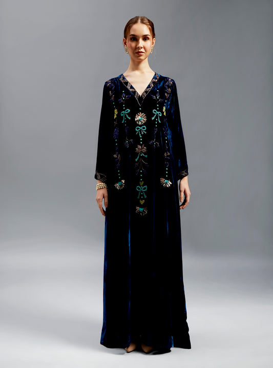 Hala Kaftan With Embroidery & Design