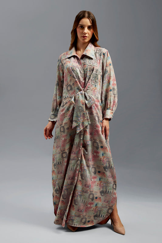 Salma Kaftan With Hand Embroidery Beadings