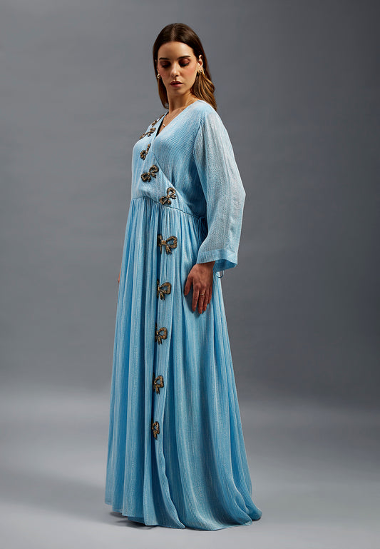 Alia Kaftan With Full Hand Embroidery Beaded