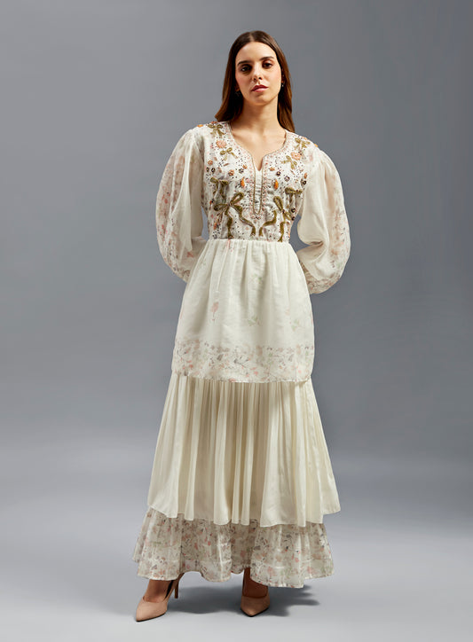 Sarah Kaftan With Hand Beaded & Bow Designs