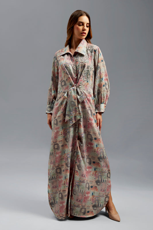 Salma Kaftan With Hand Embroidery Beadings