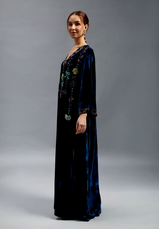Hala Kaftan With Embroidery & Design