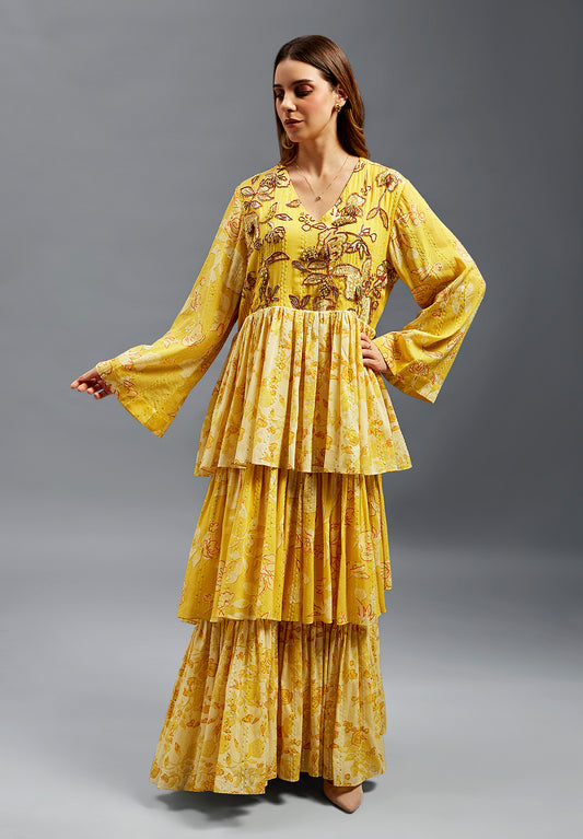 Azza Kaftan With Hand Embroidery & Beadings