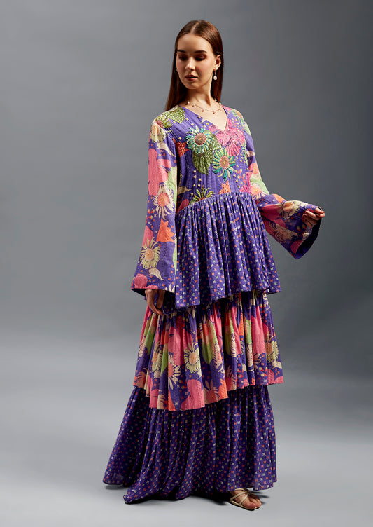 Azza Kaftan With Embriodery